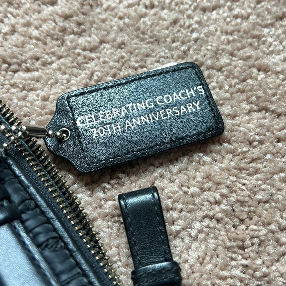 Coach Madison Lindsey black quilted 70th anniversary bag - Picture 10 of 11